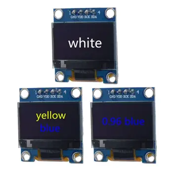 

NEW 0.96 inch IIC Serial White/Blue/Yellow OLED Display Module 128X64 I2C SSD1306 12864 LCD Screen Board