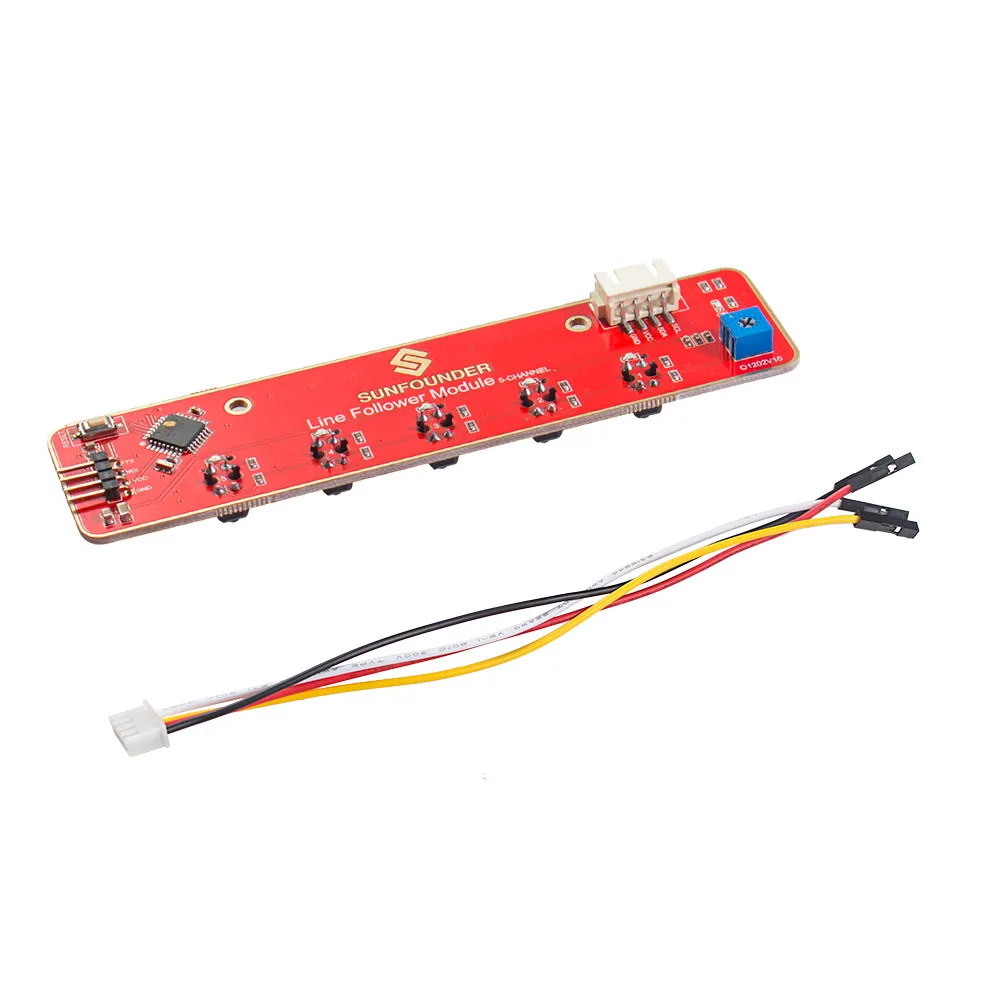 SunFounder I2C 5 канальный Линейный модуль отслеживания для Raspberry Pi Arduino Smart Car Robot Robotics MCU