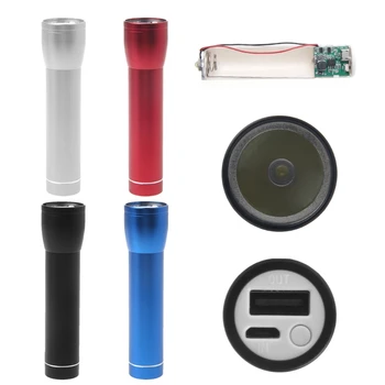 

DIY 1x 18650 Battery Bank Box Case 3 Mode Flashlight USB Charger For Mobile Phone Tablet Camping Hiking