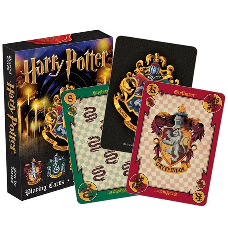 Playing Cards Poker Harri Potter Hogwarts House Collection Badges Symbols Castle Crests 2 Patterns English Sets Fun Kid Toy Gift Playing Cards Poker Harri Potter Hogwarts House Collection Badges Symbols Castle Crests 2 Patterns English Sets Fun Kid Toy Gift