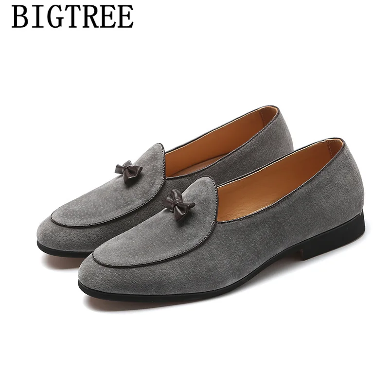 suede dress loafers