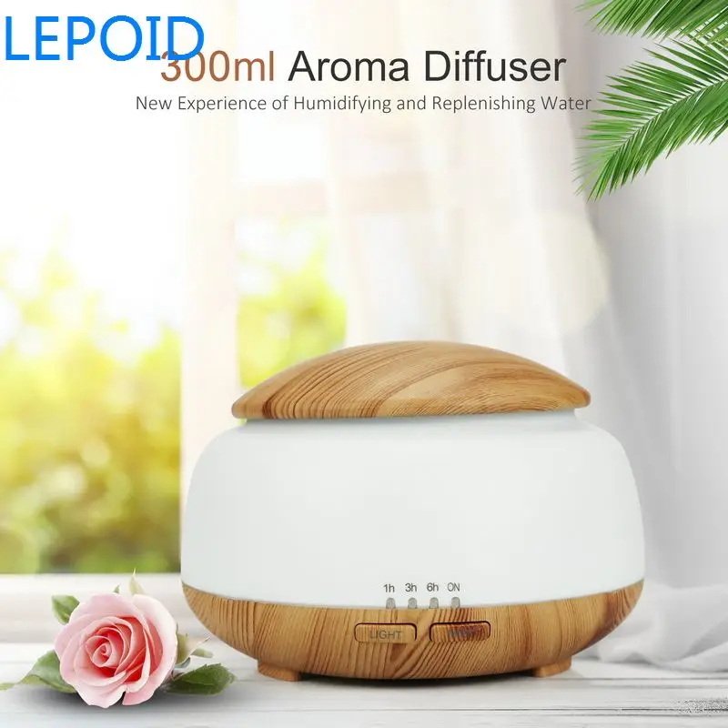 

LEPOID Air Humidifier USB Electric Aroma Air Diffuser Ultrasonic Essential Oil Aromatherapy Cool Mist Maker For Home 300ML