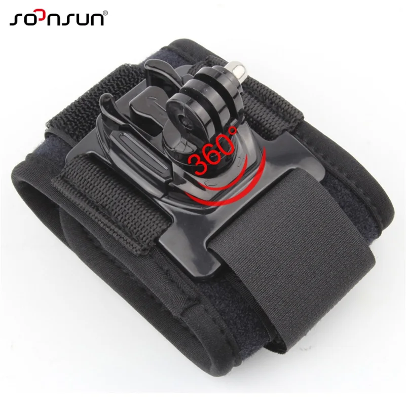 

SOONSUN 360 Degree Wrist Strap Band Belt Mount with Rotating Mount Buckle for GoPro Hero 7 6 5 4 for Yi Action Camera Accessory