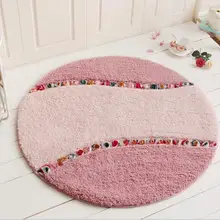 Круглый напольный ковер, коврик для гостиной, спальни, ковер, Противоскользящий коврик для ванной комнаты, коврик для кухни, домашний декор