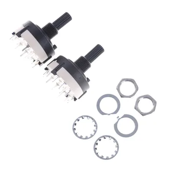

High Quality 2pcs 1 Pole 12 Position Custom Wiring ROTARY SWITCH Whosesale