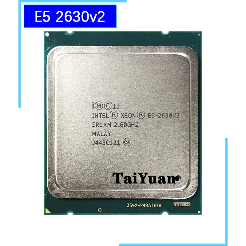 Процессор Intel Xeon E5 2630V2 E5 2630v2 E5 2630 v2 2,1 GHz шестиядерный процессор с 12 резьбой 15 M 80 W LGA 2011|Процессоры| - AliExpress