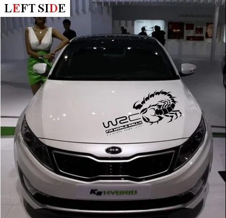 

LEFT SIDE Car Stickers Poisonous Scorpions Waist Line Color Stick Door Car Styling Body Exclusive Custom Models Decoration