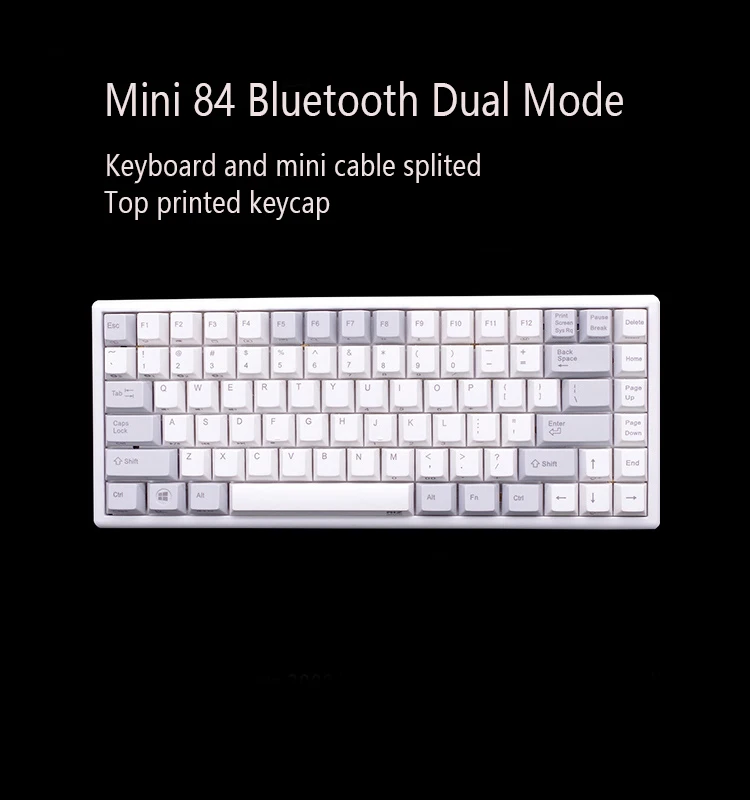 Сливы 66 75 84 87 108 Bluetooth 4,0 USB двойной режим 35g 45g Realforce структура емкостная клавиатура - Цвет: Mini 84 35g Top Pri