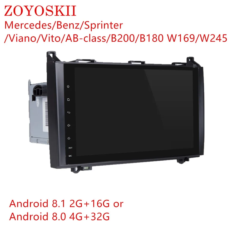 ZOYOSKII Android 8.0 8.1 9inch CAR Radio GPS bluetooth for Mercedes Benz Sprinter A Class B200