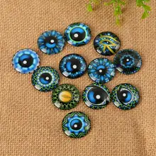 Стеклянные кабошоны полукруглые мозаики для ремесел стеклянная мозаика глаз для изготовления ювелирных изделий
