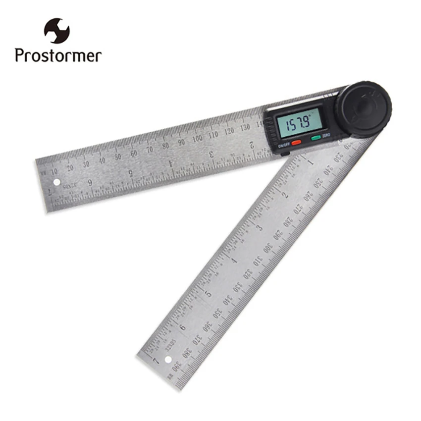 

Prostormer Digital Protractor Angle Measuring Instrument Liquid Level Measuring Tool Electronic Stainless Steel Measuring Tool
