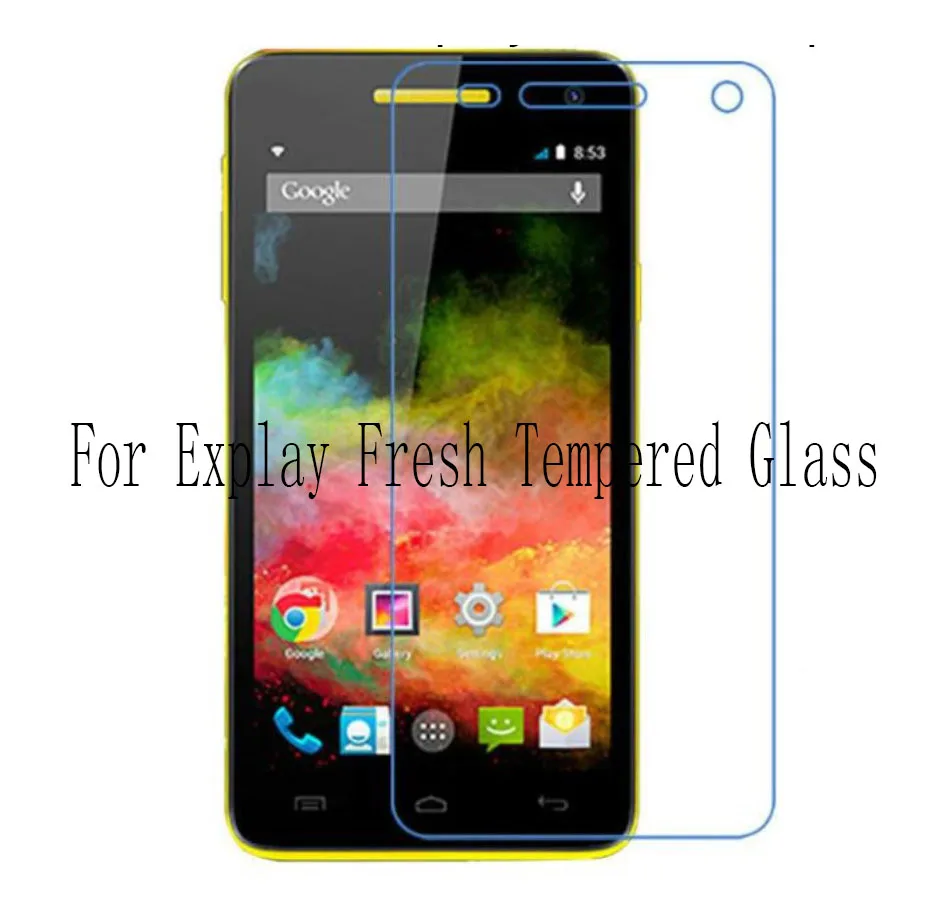 

Ultra-thin New For Explay Fresh Tempered Glass Screen Protector Premium Front Clear Protective Film Cover case