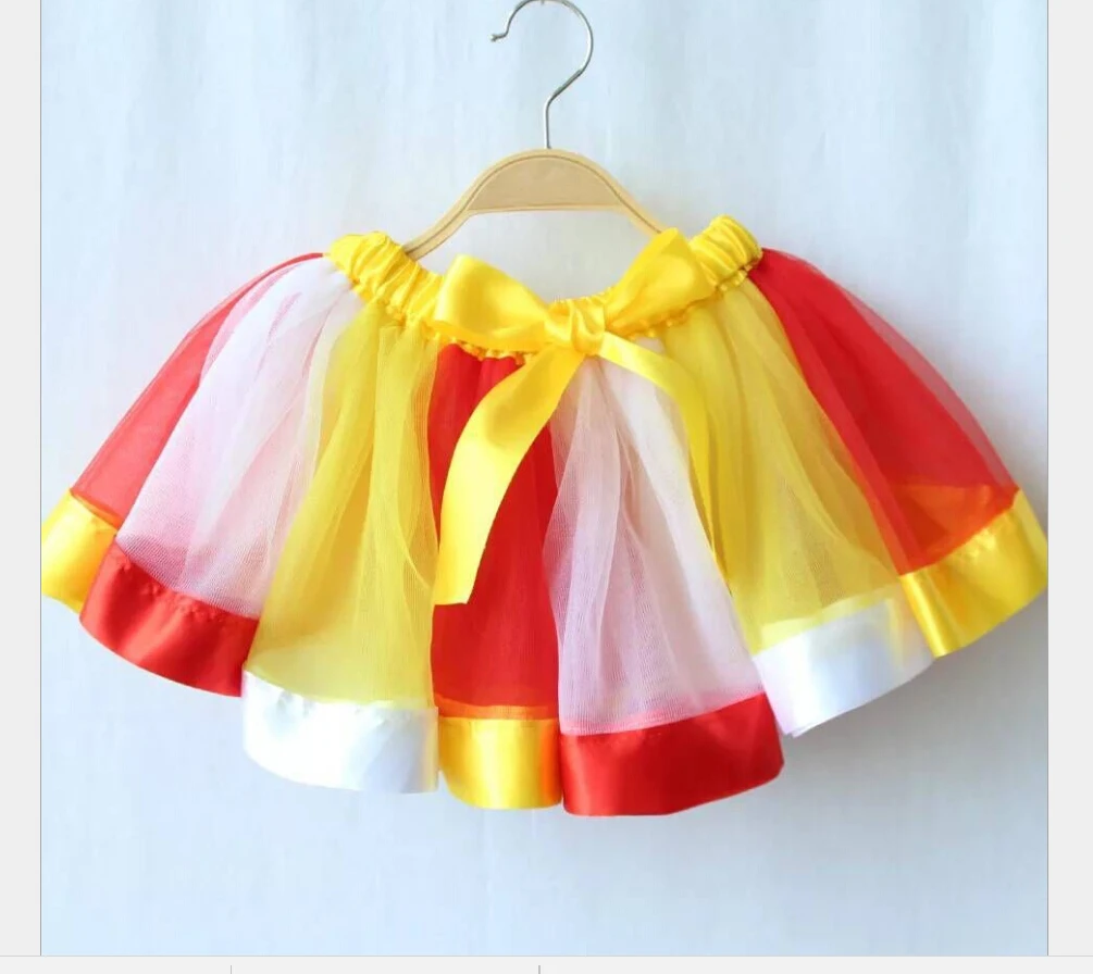 Новая модная летняя Радужная юбка с высокой талией для мамы и дочки, юбка-пачка на праздник, одинаковые комплекты юбка с бантом одежда для маленьких девочек - Цвет: Style 5