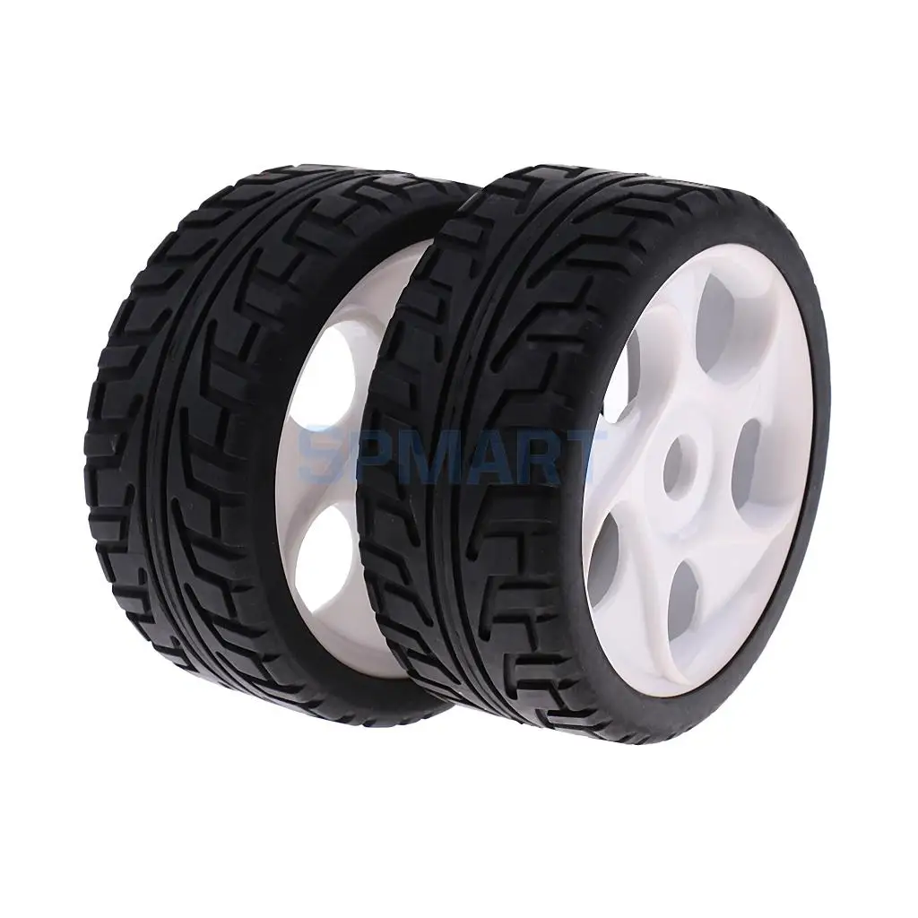 1/8 Flat Running RC Car Model 17MM Wheel Rim Hex Tires for Rock Crawler PartS