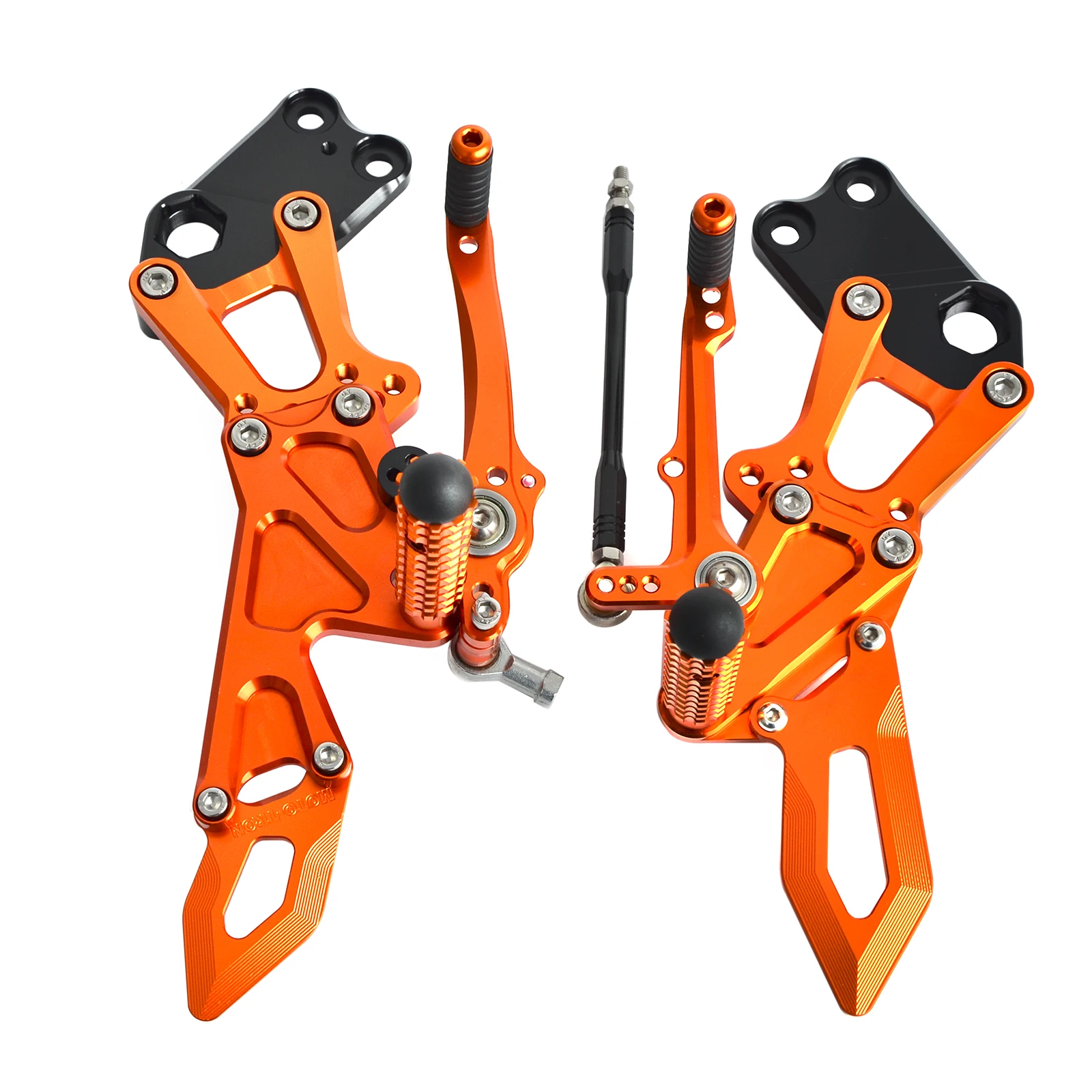 H2CNC подножки задние наборы комплект для KTM RC125 RC200 RC390 2014 2015 2016 2017 Регулируемые RC 125