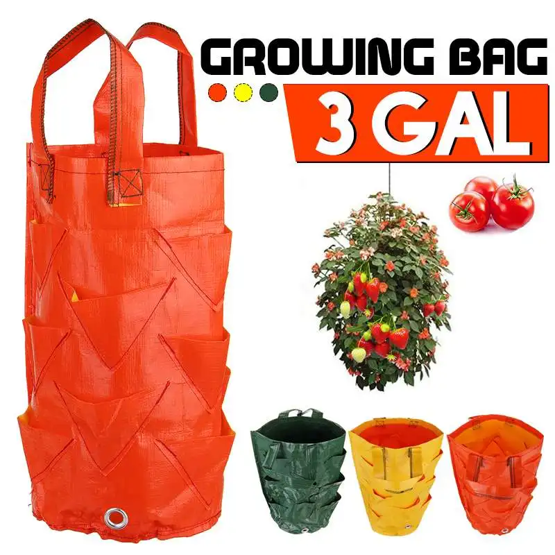 

DIY Grow Planter PE Cloth Planting Container Bag Plant Grow Bag Thicken Seedling Pot Vegetable Garden Potato Strawberry Flower