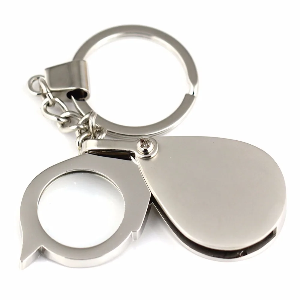 Cryptocurrency key ring glass