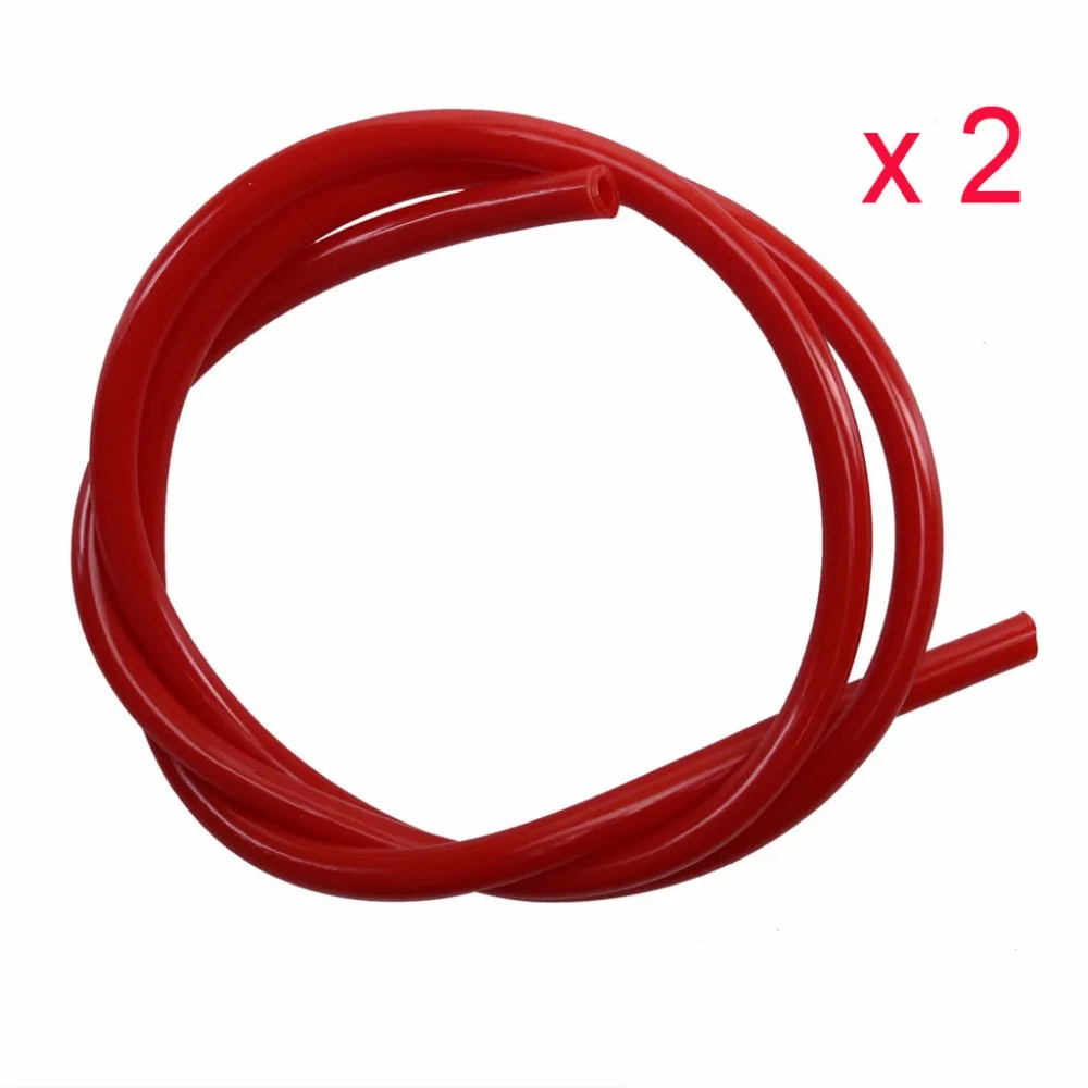 Red Fuel Line 1M 5mm Petrol Hose Suit Pit Trail Dirt Quad Bike ATV