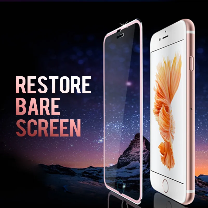PLV 5D Aluminium Legierung Aus Gehärtetem Glas Für iPhone 6 6S 7 Plus Full Screen Protector Schutzh