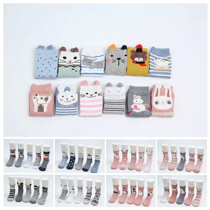 

5 pairs/lot baby boy socks toddler girl socks Soft Cotton Kids Sport Socks Breathable Cartoon Boys Sock Children Socks Infant