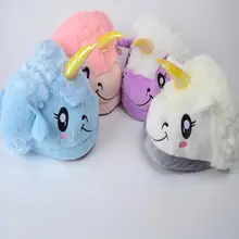 New Winter Plush Unicorn Slippers Cute Funny Couple Slipper Men Women Home&House Shoes Warm Cotton Pantufas Zapatillas Unicornio