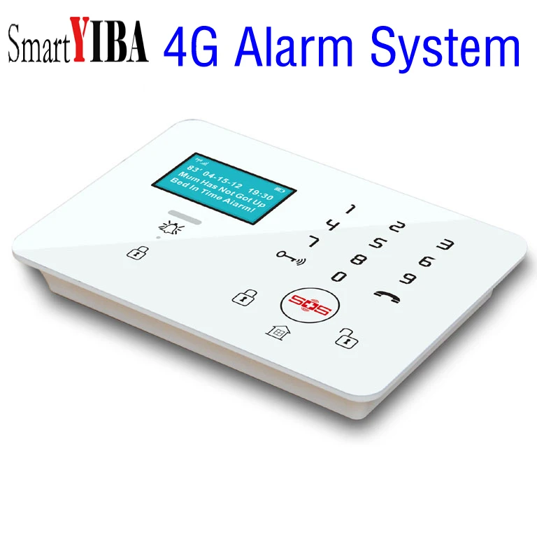 SmartYIBA 4G SIM SMS GPRS APP Control Wireless Smart Home Security Alarm System DIY Kit with Auto Dial Fire Smoke Senor Alarm SmartYIBA 4G SIM SMS GPRS APP Control Wireless Smart Home Security Alarm System DIY Kit with Auto Dial Fire Smoke Senor Alarm