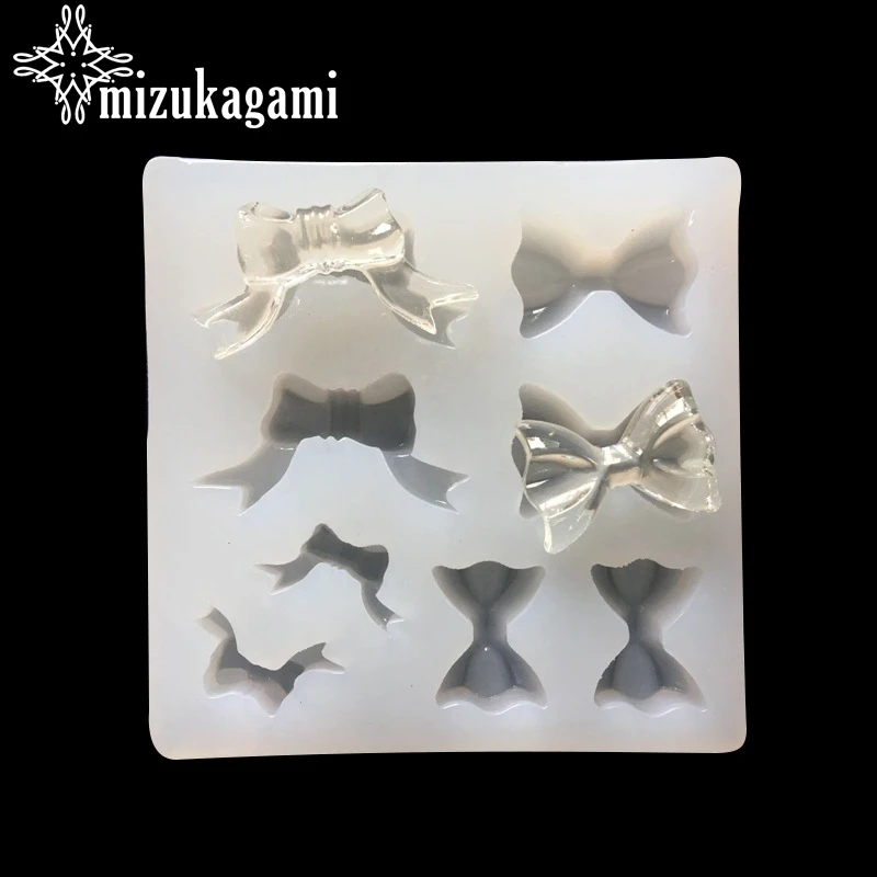 

1pcs UV Resin Jewelry Liquid Silicone Mold Bowknot Resin Charms Pendant Molds For DIY Intersperse Decorate Making Jewelry