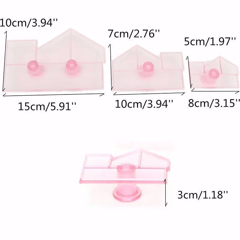 3 шт. разный размер банта пластиковый нож для фондан торт/формочка для печенья помадка форма помадка торт украшения инструменты