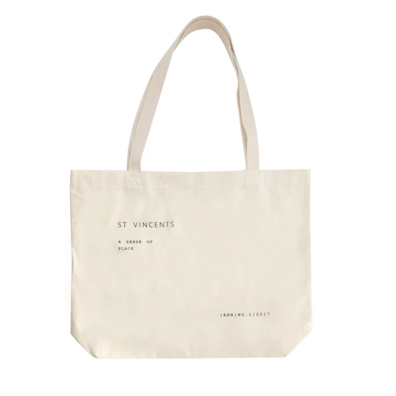 Youda, НОВАЯ тонкая Холщовая Сумка, простая, с буквенным принтом, сумки на плечо, большая емкость, корейский стиль, простая сумка для покупок, модная сумка - Цвет: Big Size