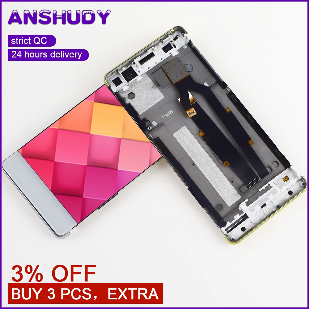 

For Sony Xperia XA F3112 F3116 Dual SIM Black Touch Screen Digitizer Sensor + LCD Display Monitor Panel Assembly + Frame