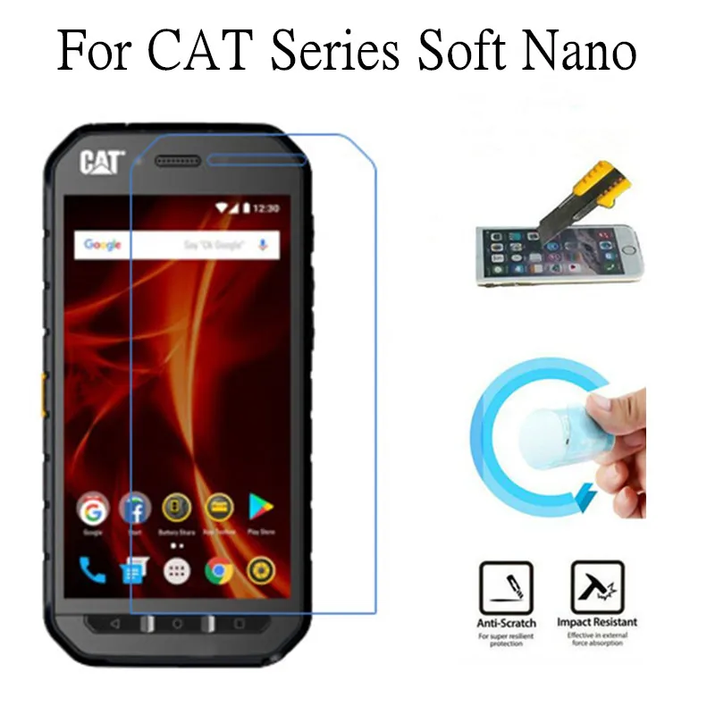 Soft Explosion Proof Nano Protection Film Foil For Cat S61 S41 S31 B30 Screen Protector Not Tempered Glass huismerk kopen in de aanbieding