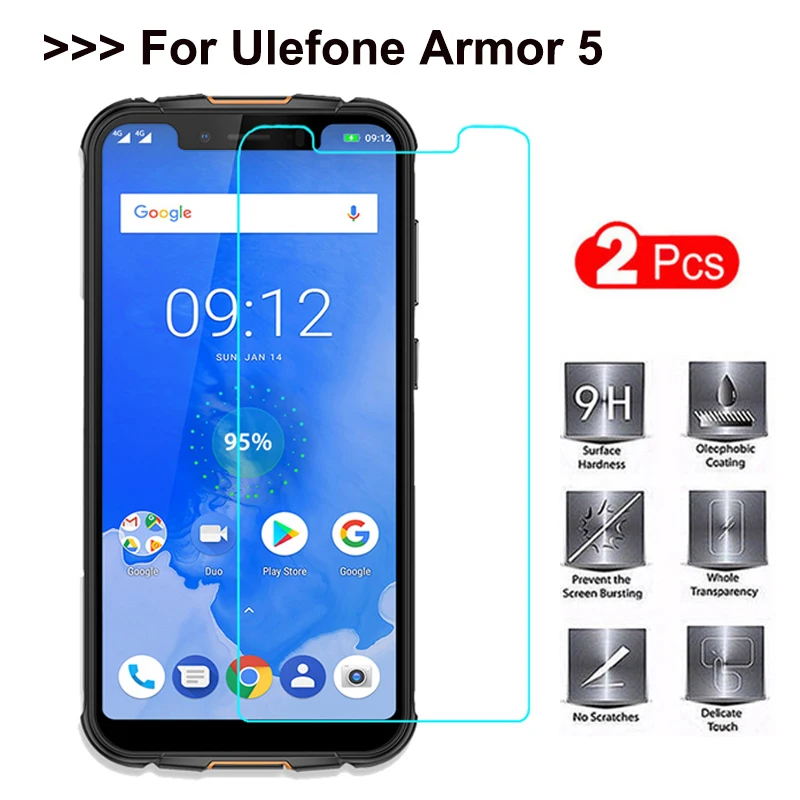 Закаленное стекло Ulefone Armor 5 2 шт. защита экрана 9H 2.5D защитная пленка мобильный