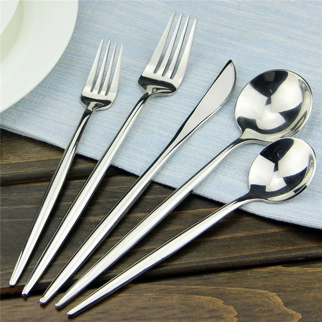 Luxury 18/10 Stainless Steel Dinnerware Set Fork Knife Cutlery Set