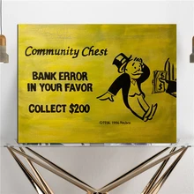 ALEC Monopolies Community Chest Cards Graffiti Canvas Posters Prints Wall Art Painting Decorative Picture Modern Home Decoration