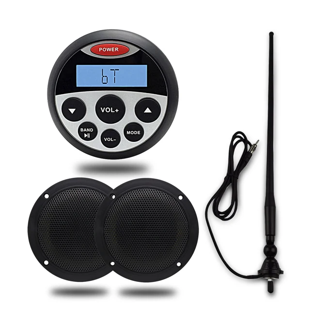 Waterproof Marine Bluetooth Radio Stereo Spa Utv Atv Sound System Waterproof Marine Bluetooth Radio Stereo Spa Utv Atv Sound System For Tractor 4