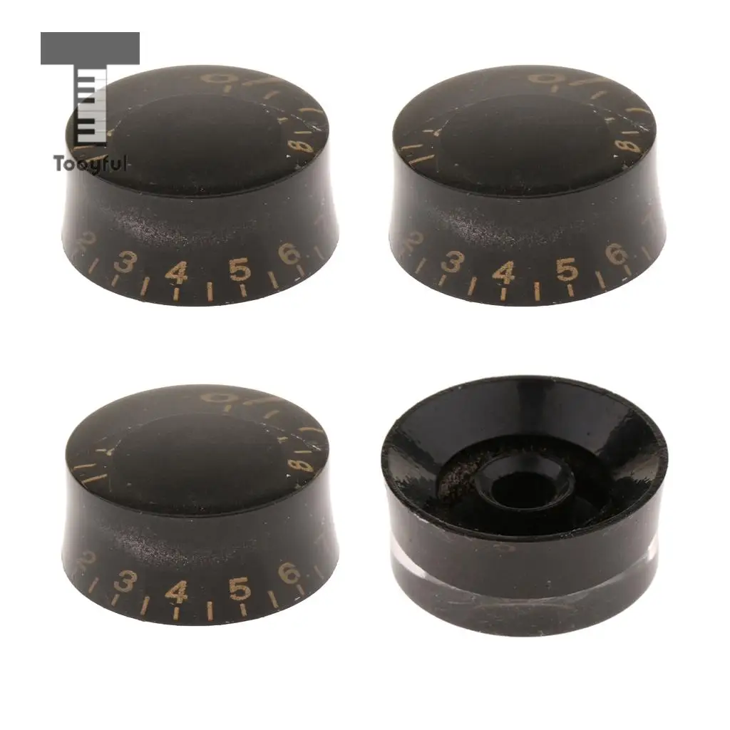 4pcs Guitar Button Metric 7mm Speed Control Knob Switch for LP Les Paul Electric Guitar
