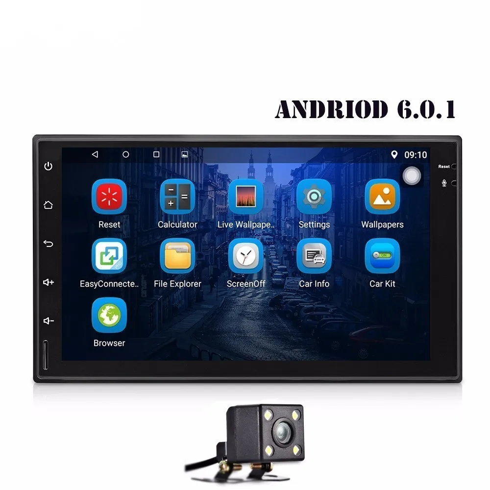 

7023 Android 6.0 2 Din Car Multimedia MP5 Player Universal 7 Inch GPS WiFi DVR RDS Subwoofer Steer Wheel Control Player