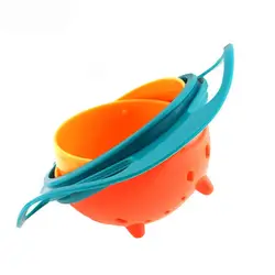 Детские практические новый дизайн одноцветное Кормление миски детские милые дети игрушка чаша непроливайка Универсальный 360 повернуть