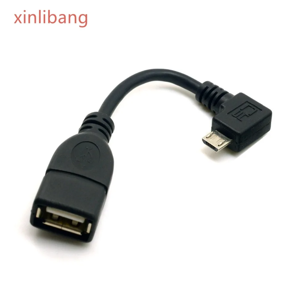 Переходник с Micro USB на мама под прямым углом 90 градусов|Компьютерные кабели и
