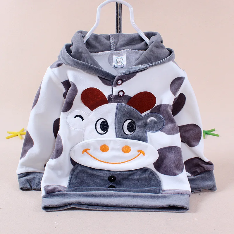 5 Tiantianhu Baby boys girls velvet children clothing set boy Cartoon hoodies pants suits newborn kids christmas costume Infantil