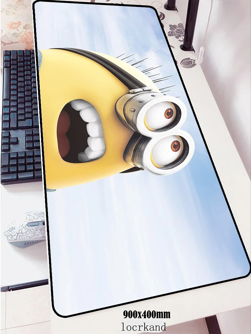 Minions mouse pad locked edge pad to mouse notbook computer mousepad