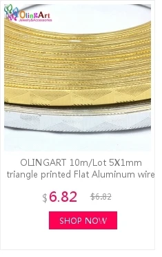 OLINGART 5 м/лот 2,0 мм наружный обмотки цветной металлический провода алюминиевый провод свободно укладки ожерелье/Брошь ювелирные украшения