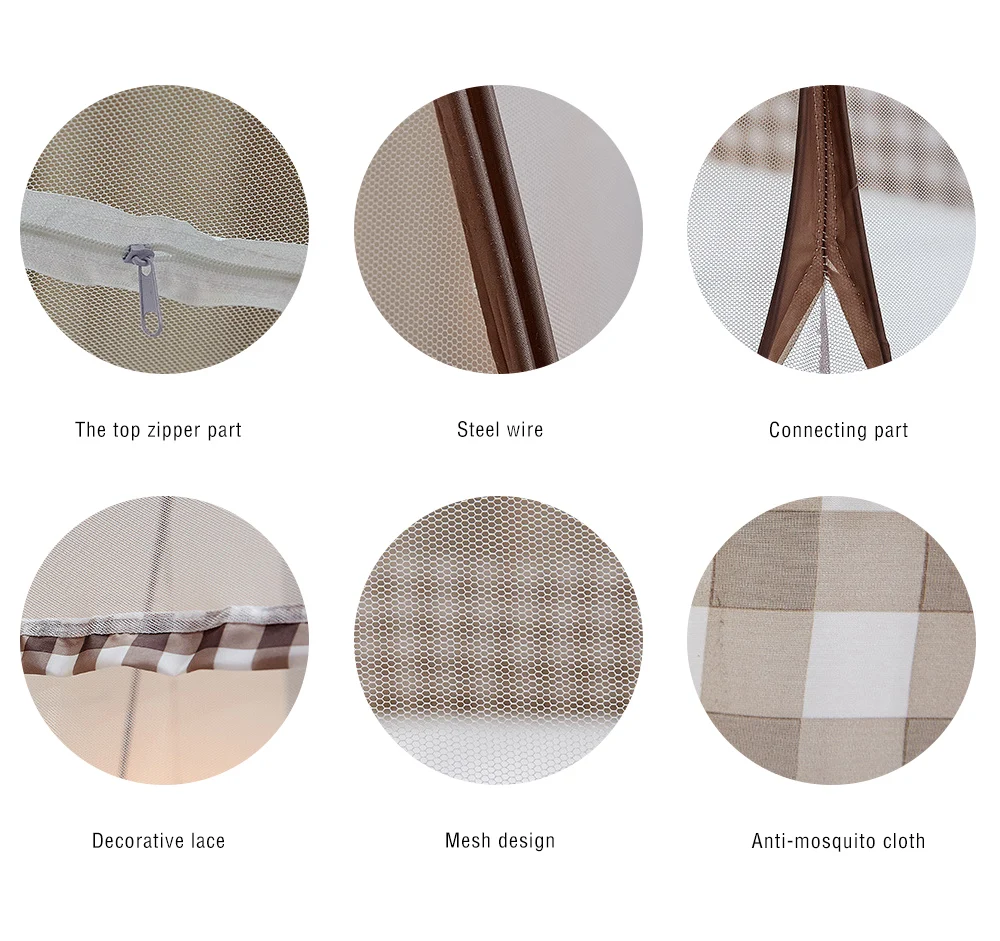 2018 New Summer Baby Bed Mosquito Net Portable Folding Mesh Tent U-Shaped Zipper Opening Door Convinient Attractive Crib Netting