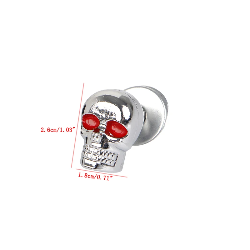 4 шт для мотоцикла, хромированные, с черепами номерного знака Болты шасси резьбовые заглушки застежка-молния