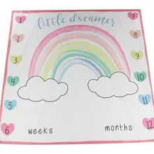 Одеяло для новорожденных недель месяцев; аксессуары для фотосъемки; радужное полотно для фотографического фона для новорожденных мальчиков девочек