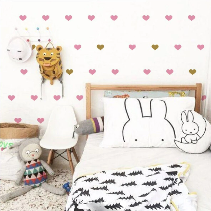Наклейки самоклеящиеся для детской спальни|adhesivos para pared|heart wall stickerswall sticker |
