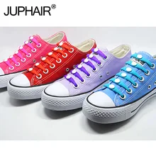 JUP 50 Sets(12 Root/Set) No Tie Lace Shoelace Flat Elastic Silicone Mens Womens Sneakers Sports Basketballs Running Laces Shoess