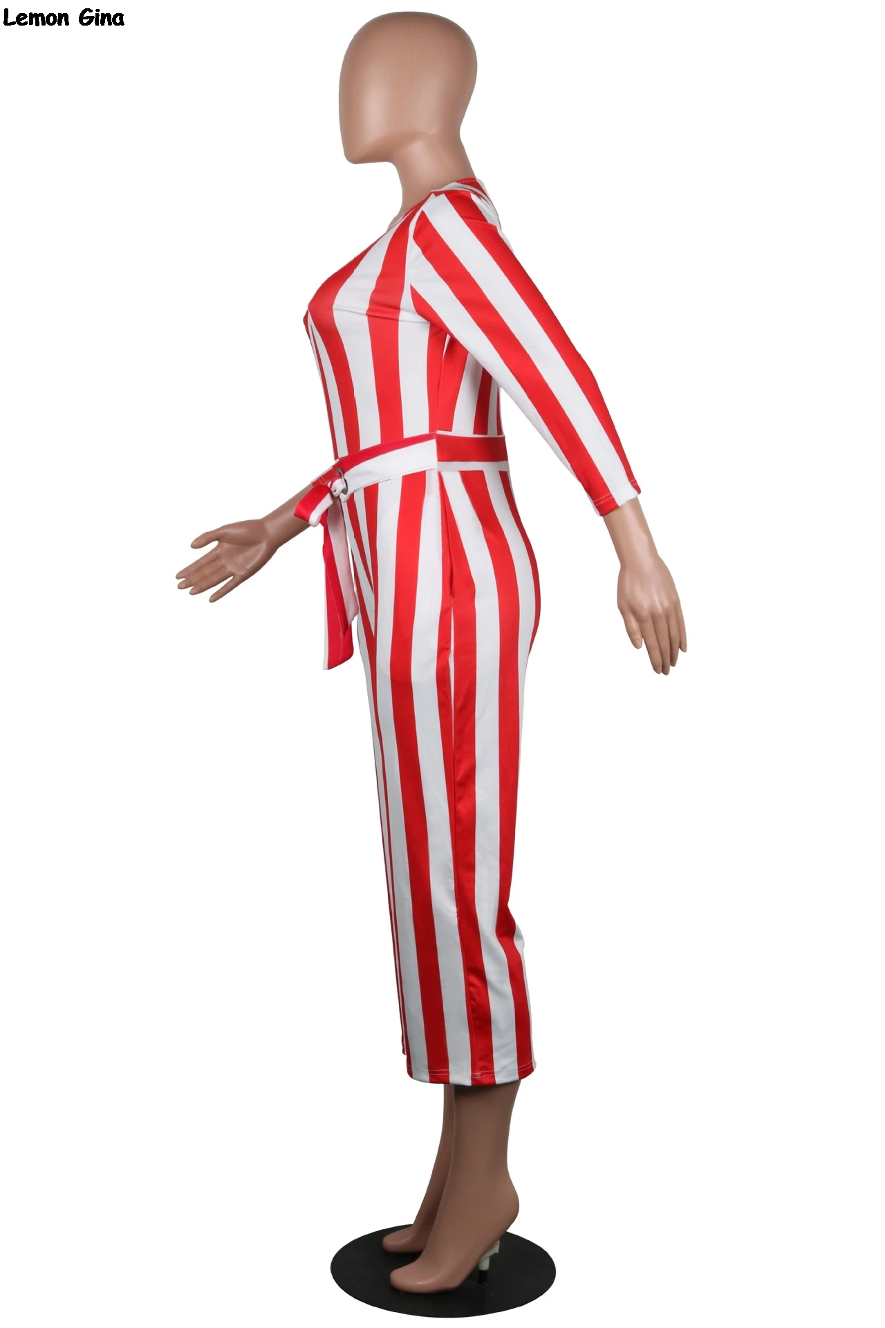 Ceintures Droite Blanc O Rayures Rouge Longues Combinaisons Taille À Manches cou A8267 Barboteuses Haute Pantalon Moulante Tenues Capris Hiver Yqpv7wq