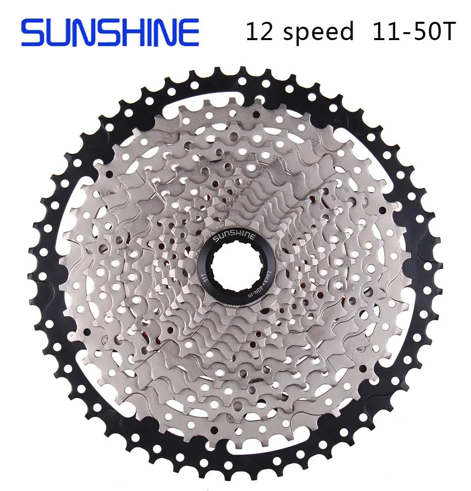 SUNSHINE 12 S 11-50 T 12 speed Freewheel для горного велосипеда BMX Кассетный Маховик Аксессуары для велосипеда совместимы с SHIMANO NX