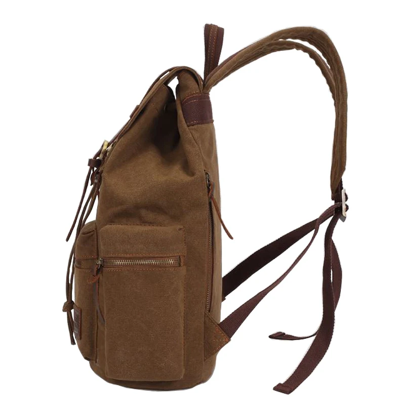 Men Canvas Backpack Vintage Women New Fashion Travel Bags Large Capacity Teenager School Backpacks Anti-theft Rucksack BP0186 (3)